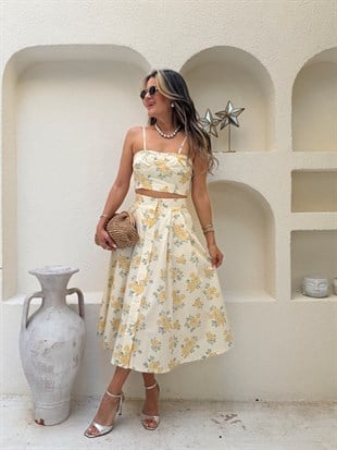 BAHAR DESEN ASKILI CROP ETEK TAKIM