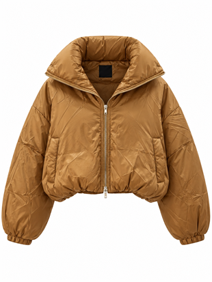 Nişantaşı Butik BALKÜPÜ KARAMEL İNCE PUFFER CEKET