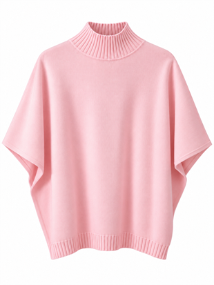 Nişantaşı Butik DİK YAKA İPEK TRİKO PEMBE