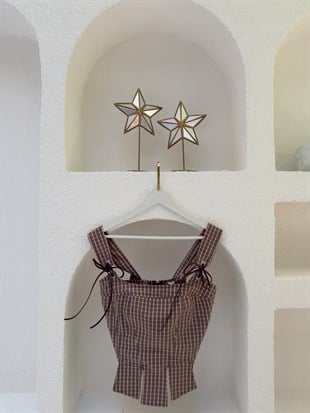 Nişantaşı Butik DİLİM DETAY PEMBE PÖTİKARE BUSTİYER