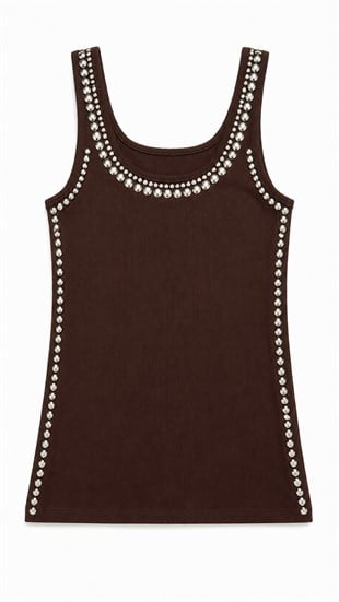 Nişantaşı Butik DROP DETAY BASİC ACI KAHVE