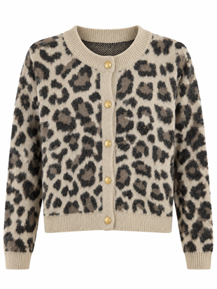 DÜĞME DETAY SOFT LEOPAR YUMOS HIRKA