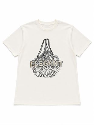 Nişantaşı Butik ELEGANT PUL VE NAKIŞ DETAY TSHİRT