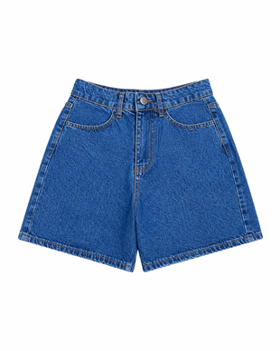 Nişantaşı Butik KLASİK MAVİ MOM JEAN ŞORT 