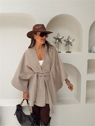 Nişantaşı Butik KUMBEJİ KUŞAK DETAY PANÇO