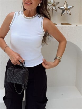 Nişantaşı Butik TROKLU TAS DETAY HALTER BASİC