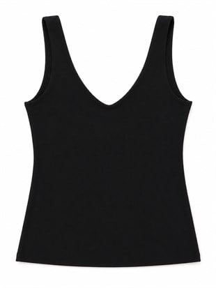 Nişantaşı Butik YAKA VE SIRT DETAY TOP BLUZ SİYAH