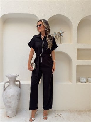 Nişantaşı Butik YIKAMALI FERMUAR DETAY TENSEL TULUM