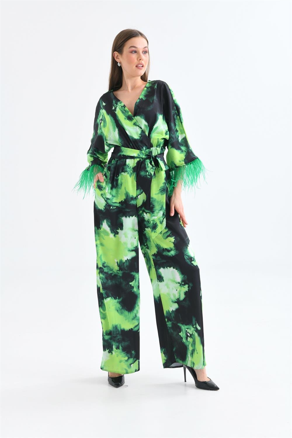 FTZ Women Kadın Kolar Tüğlü Tulum  Benetton 30448