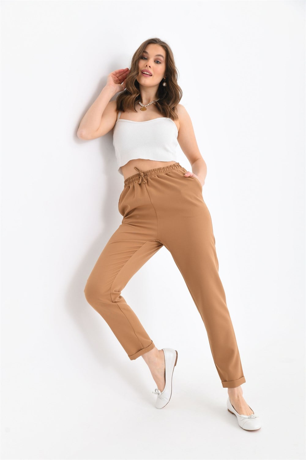 FTZ Women Kadın Pantolon  Camel 30410