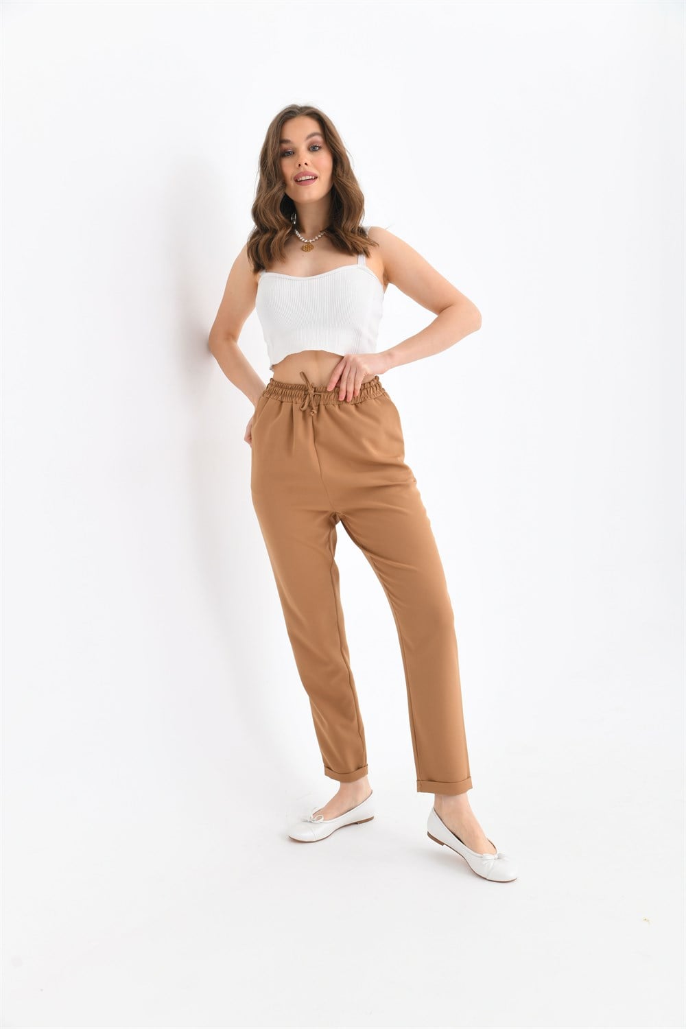 FTZ Women Kadın Pantolon  Camel 30410