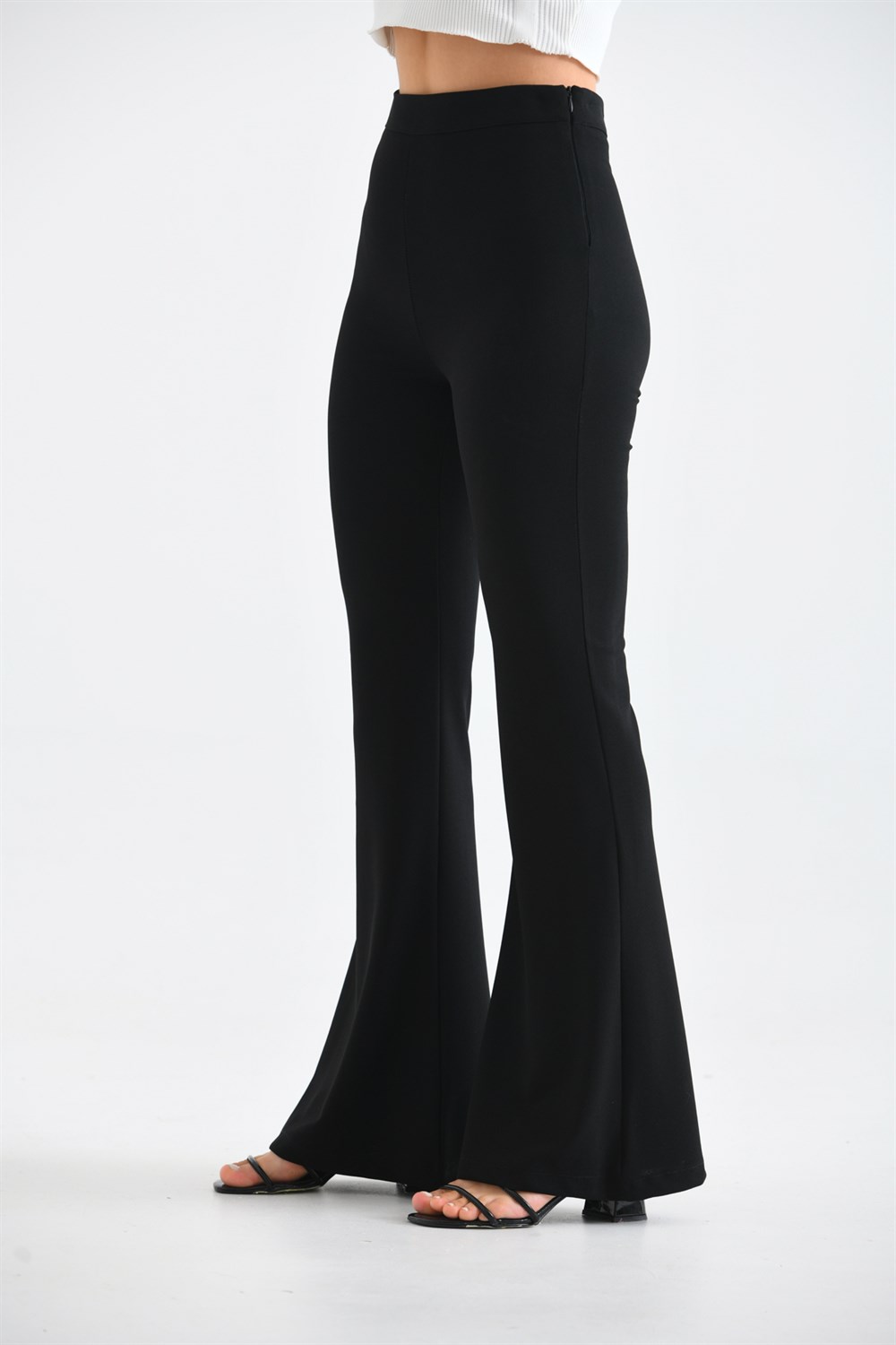 FTZ Women Kadın Scuba Crep Pantolon  Siyah 30172