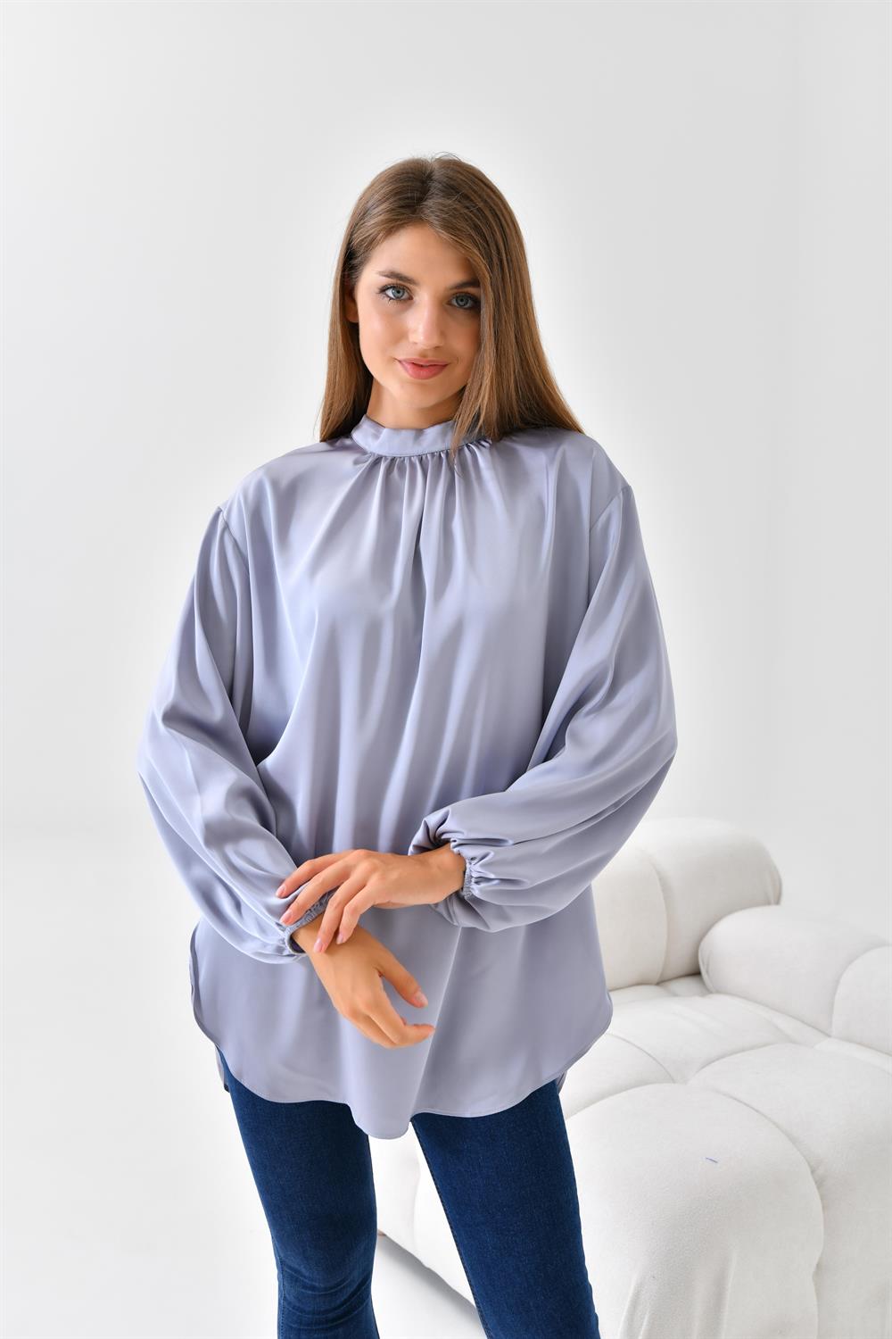 FTZ Women Kadın Tunik  Gri 30523