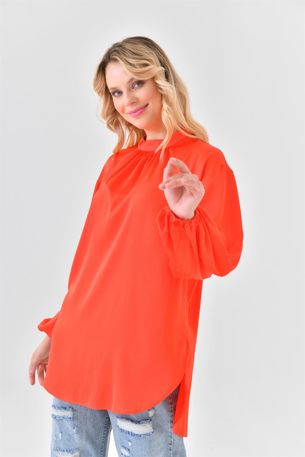 FTZ Women Kadın Tunik  Mercan 30523