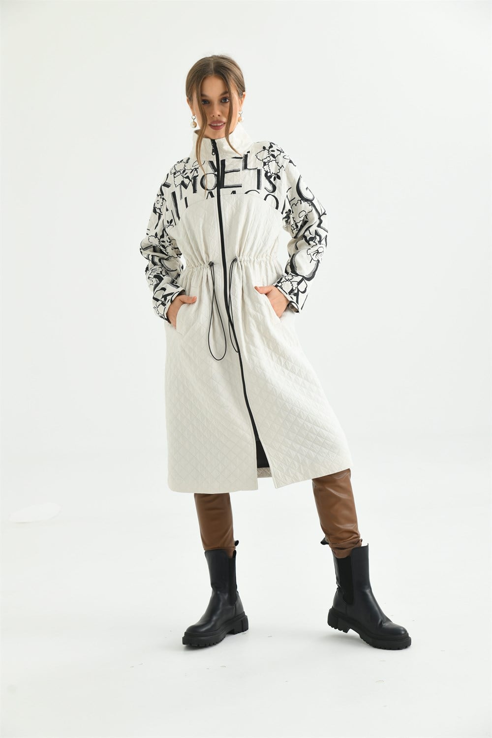 FTZ Women Kadın Capitone Cap  Beige 30250