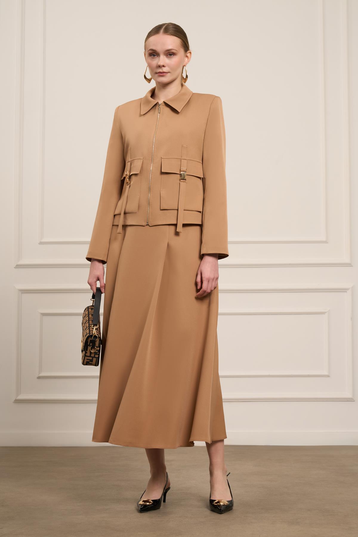 FTZ Women Kadın İkili Takım  Camel 31069