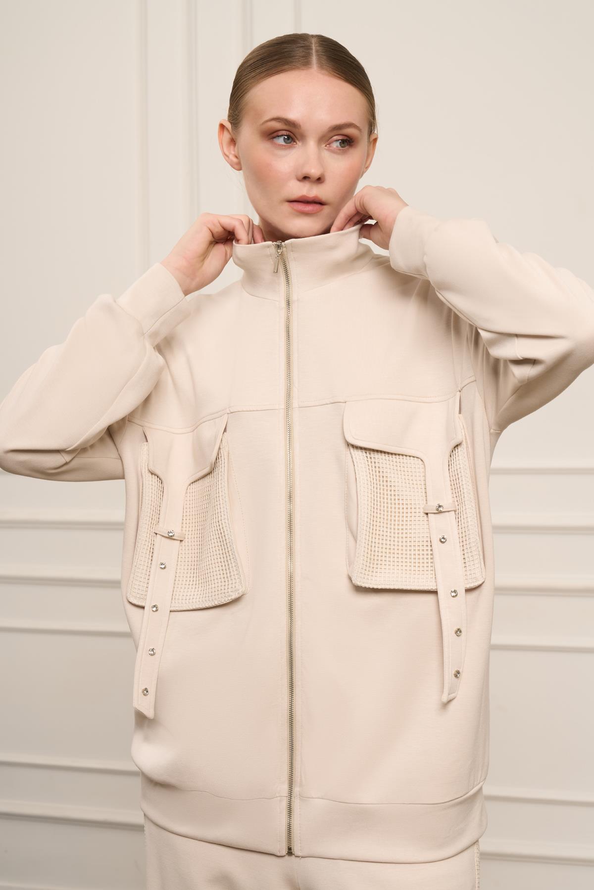 FTZ Women Kadın Pantolonlu Takım  Beige 31071
