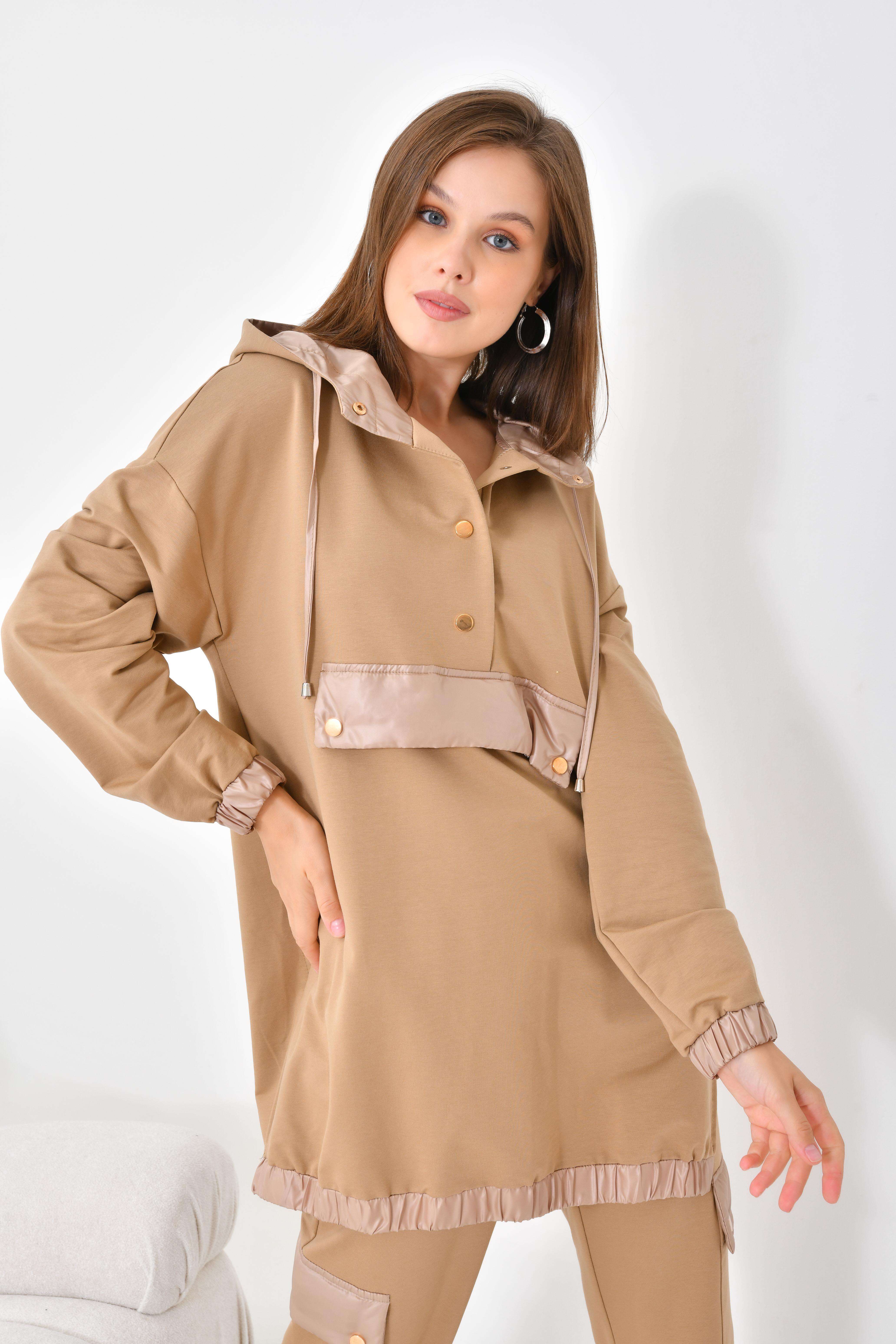 FTZ Women Kadın 2 İplik Takım  Beige 30612