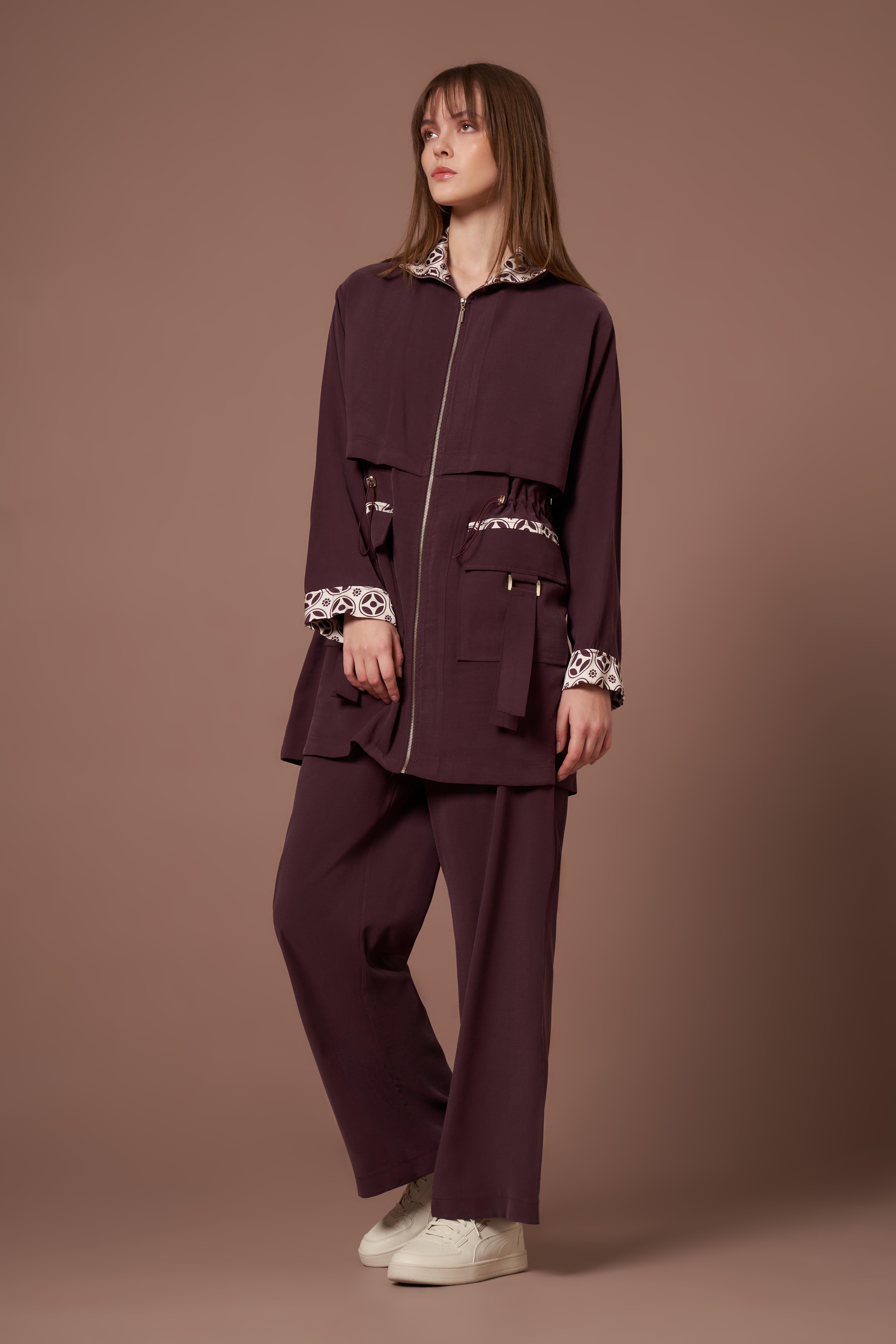 FTZ Women Kadın Benetti Takım  Mürdüm 31301