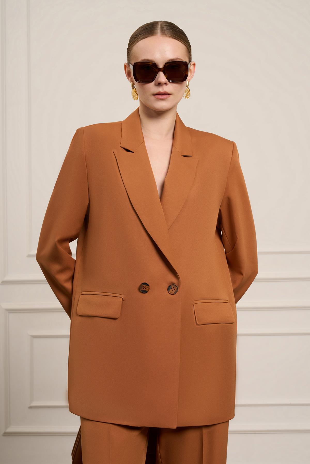 FTZ Women Kadın Blazer Takım  Tarçın 31065