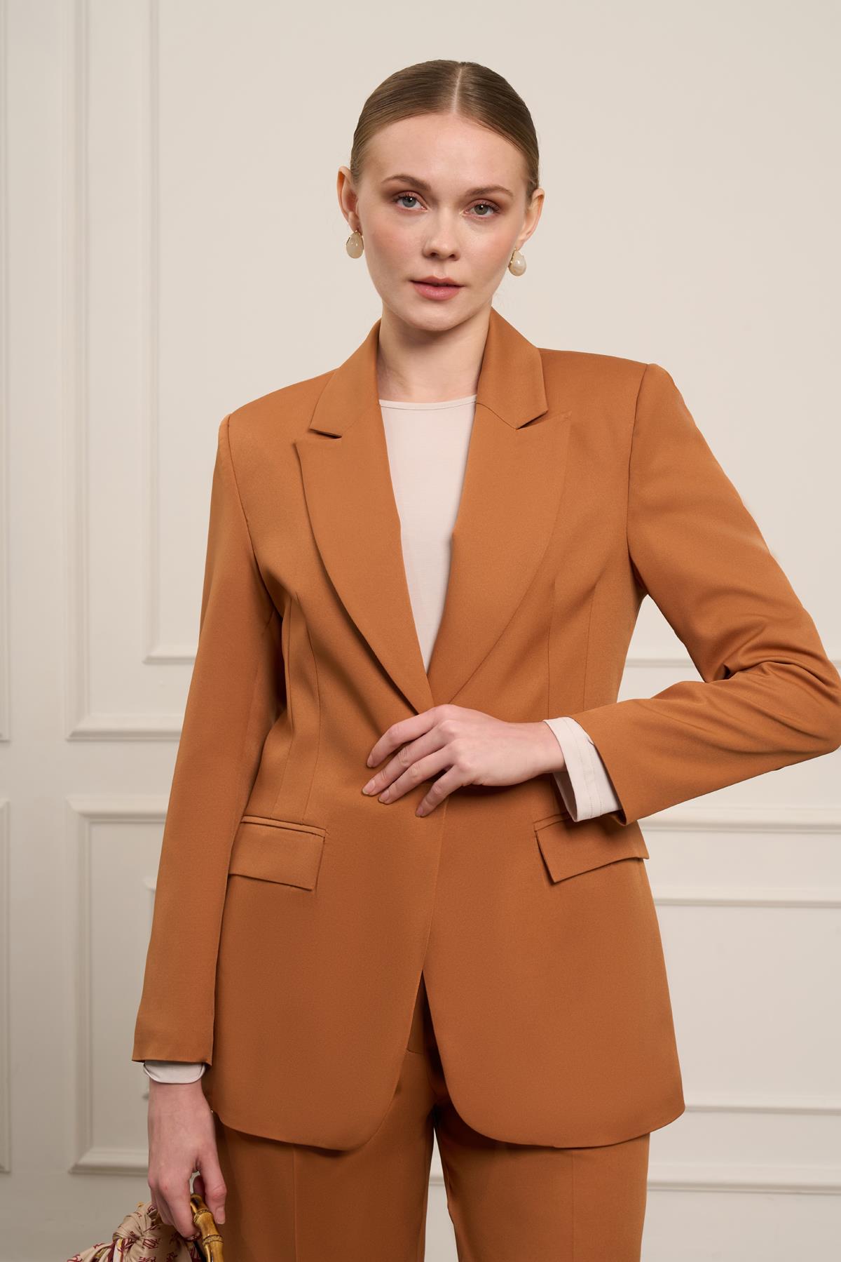 FTZ Women Kadın Ceket Takım  Tarçın 31064