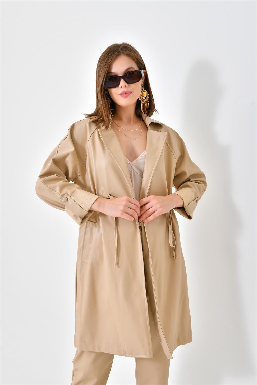 FTZ Women Kadın Deri Kap  Camel RBN4027