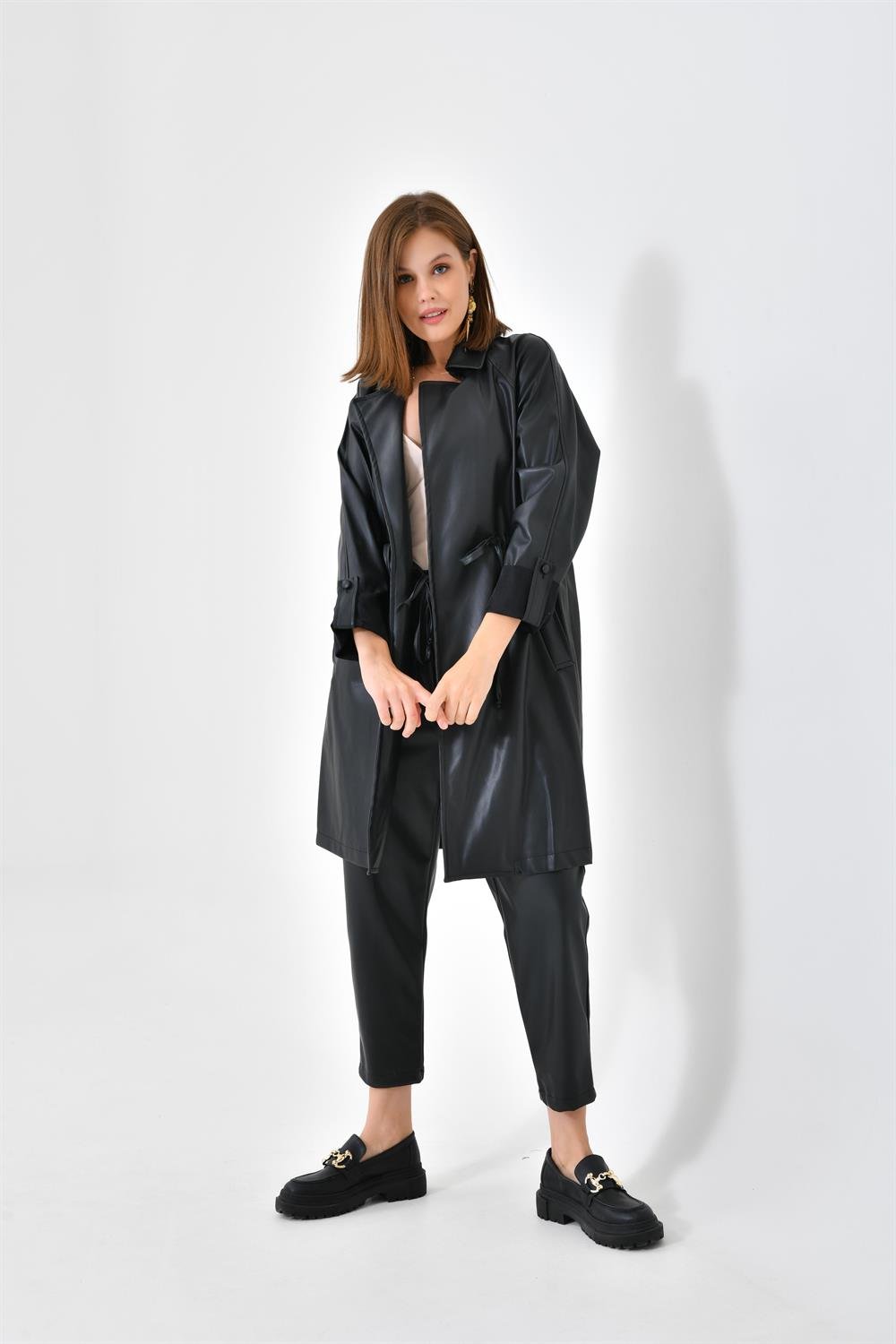 FTZ Women Kadın Deri Kap  Siyah RBN4027