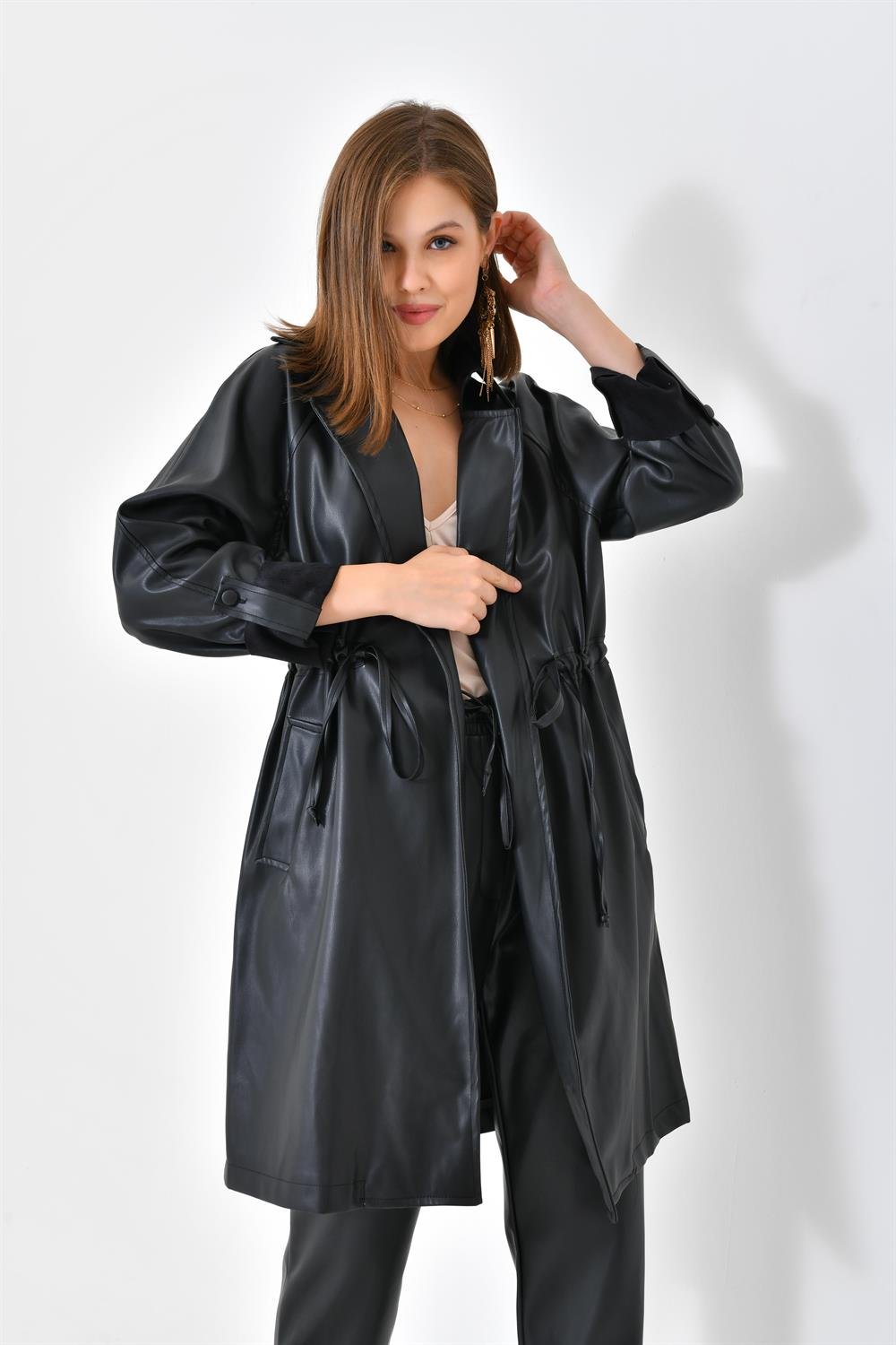 FTZ Women Kadın Deri Kap  Siyah RBN4027