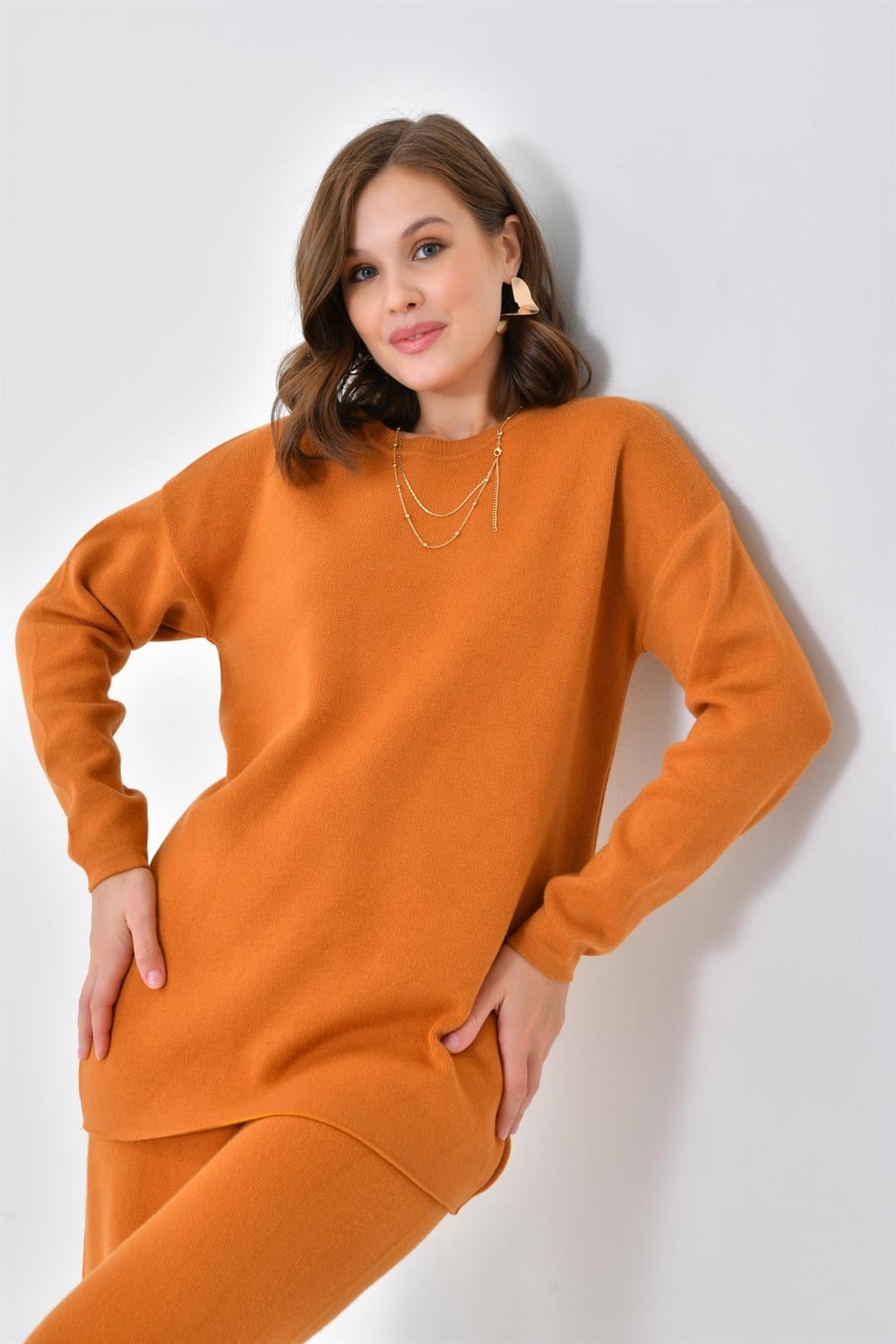 FTZ Women Kadın  Düz Basic İkili Takım  Soğan 20588