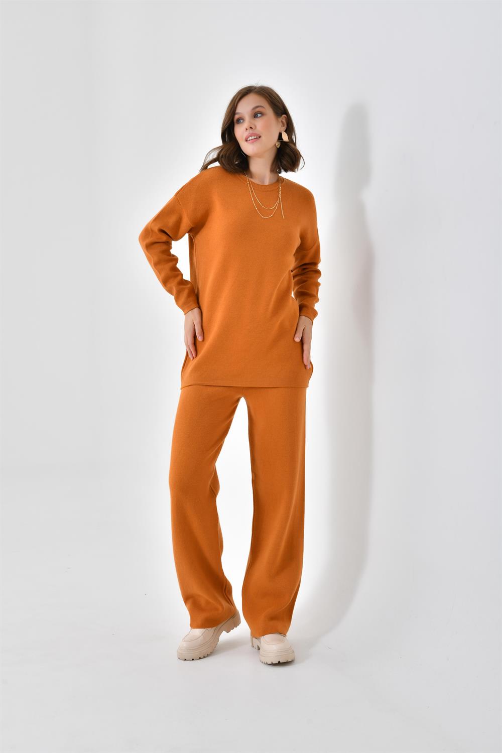 FTZ Women Kadın  Düz Basic İkili Takım  Soğan 20588