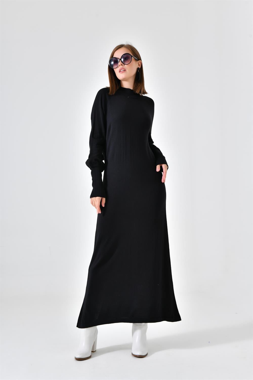 FTZ Women Kadın Düz Basic Tunik  Siyah 20677