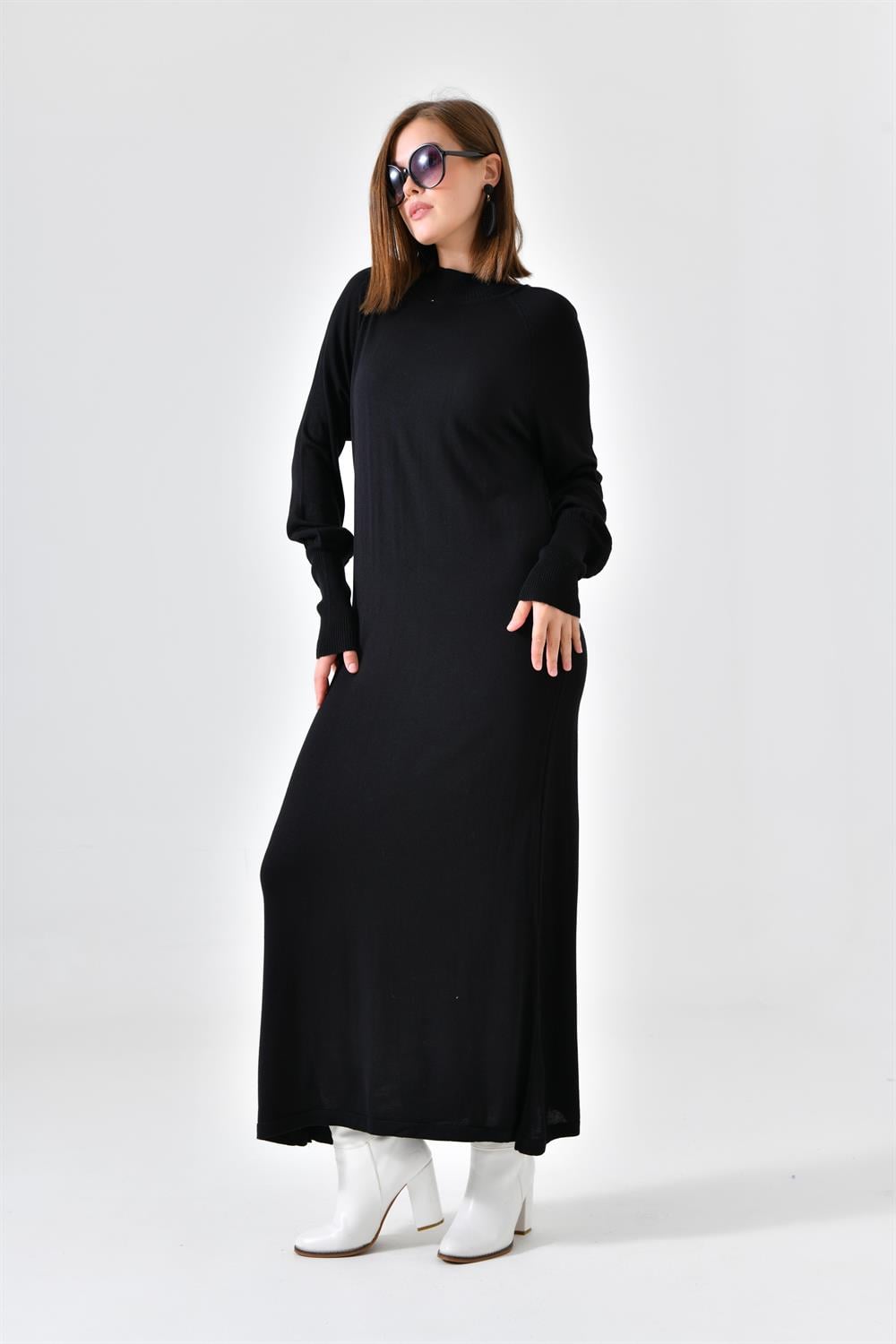 FTZ Women Kadın Düz Basic Tunik  Siyah 20677