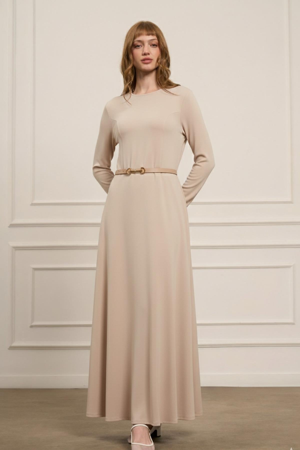 FTZ Women Kadın Elbise  Beige 31073