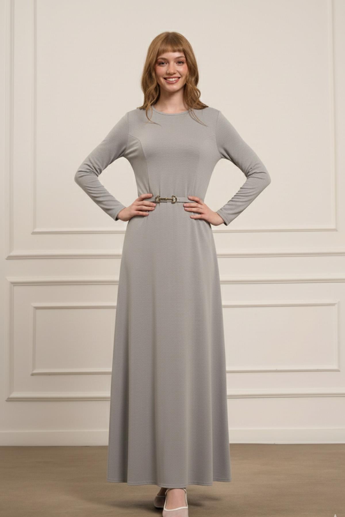 FTZ Women Kadın Elbise  Gri 31073