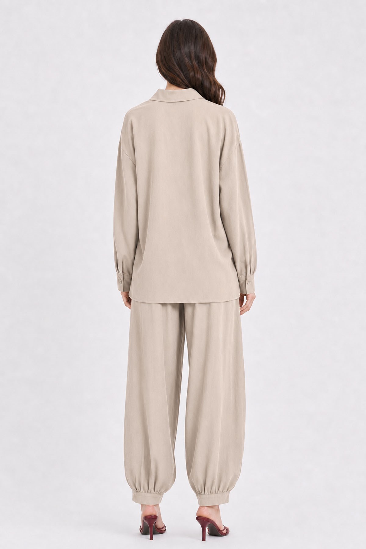 FTZ Women Kadın Kapella Pantolonlu Takım  Beige 31389