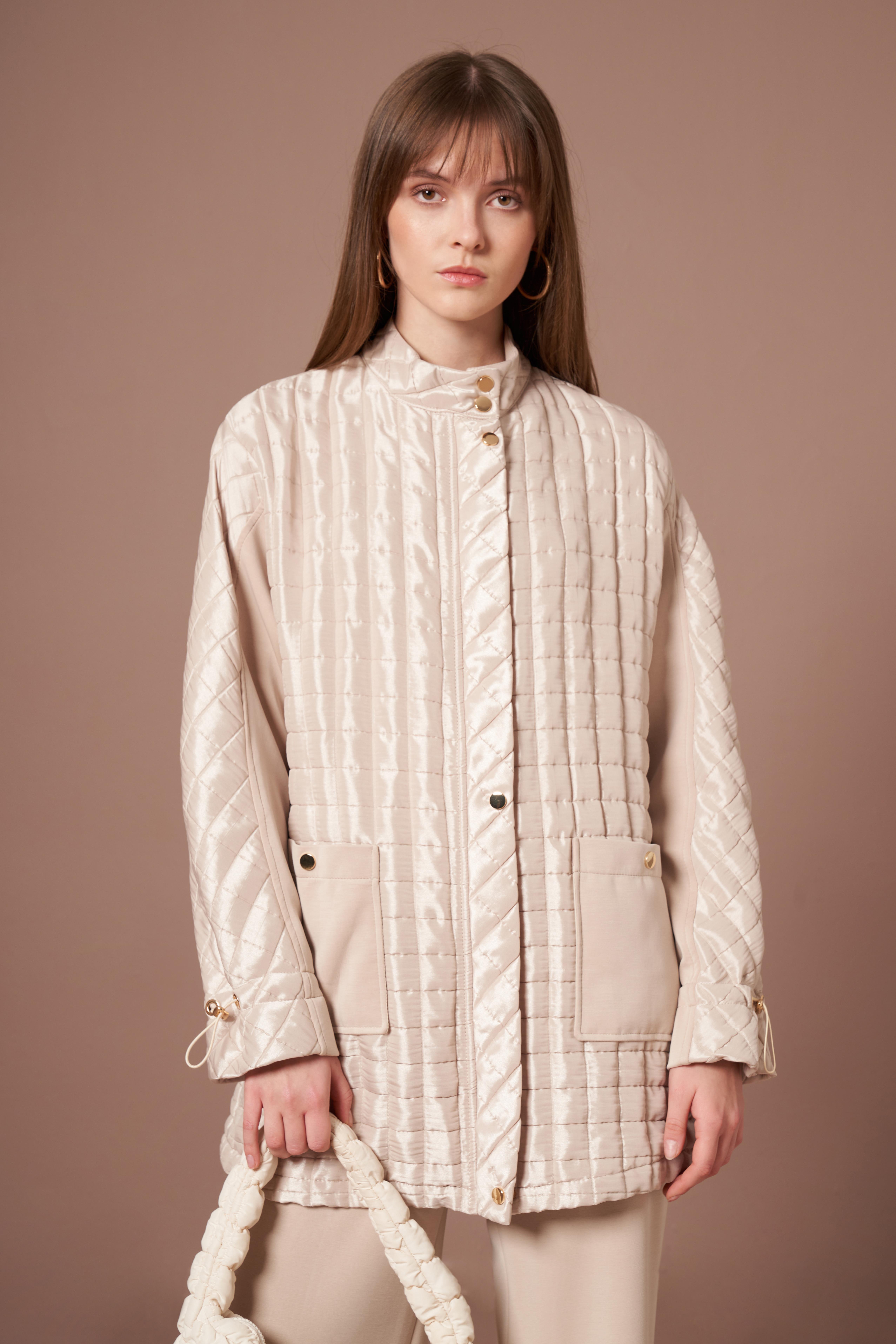 FTZ Women Kadın Kapitone Takım  Beige 31289