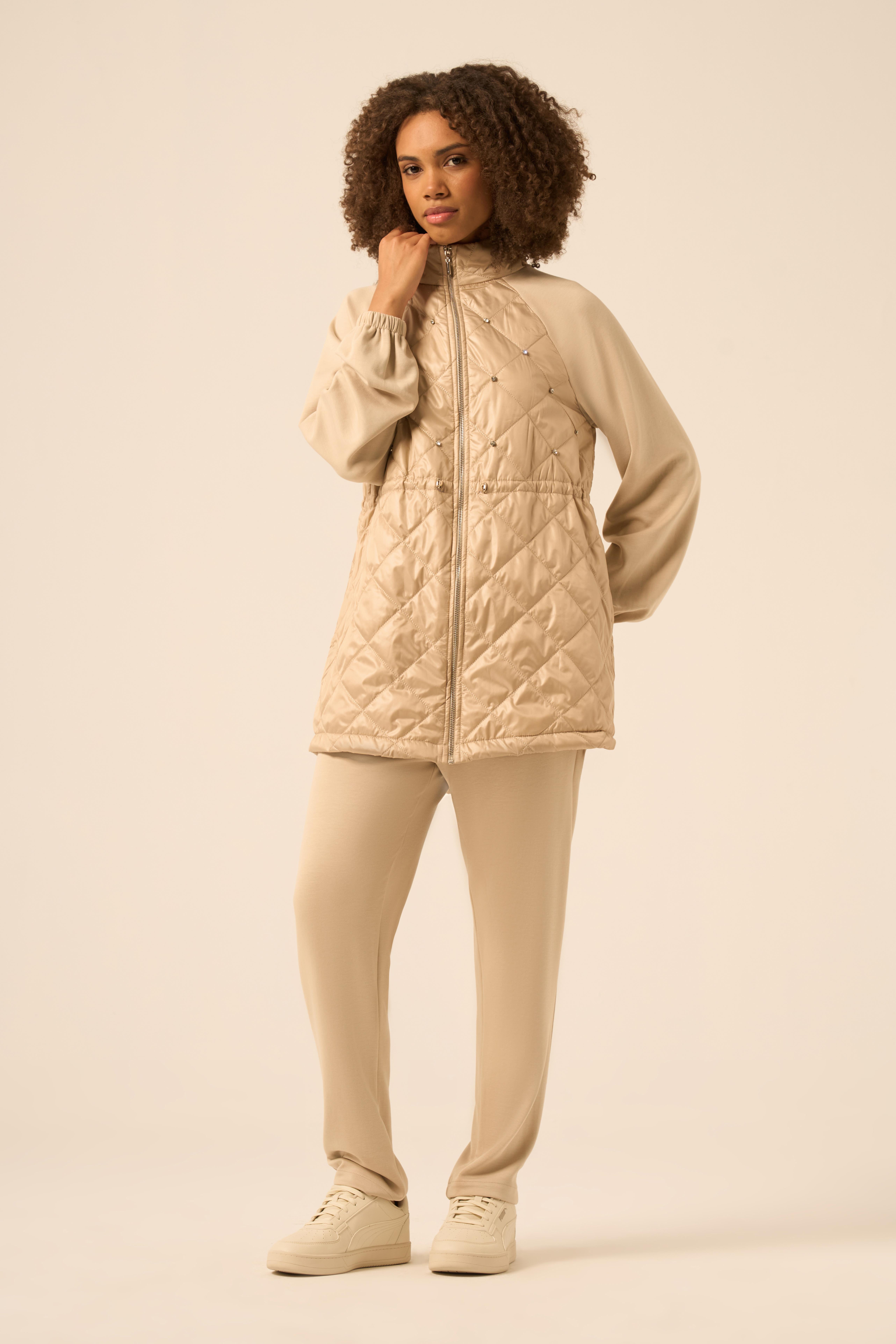 FTZ Women Kadın Kapitoneli Takım  Beige 30980