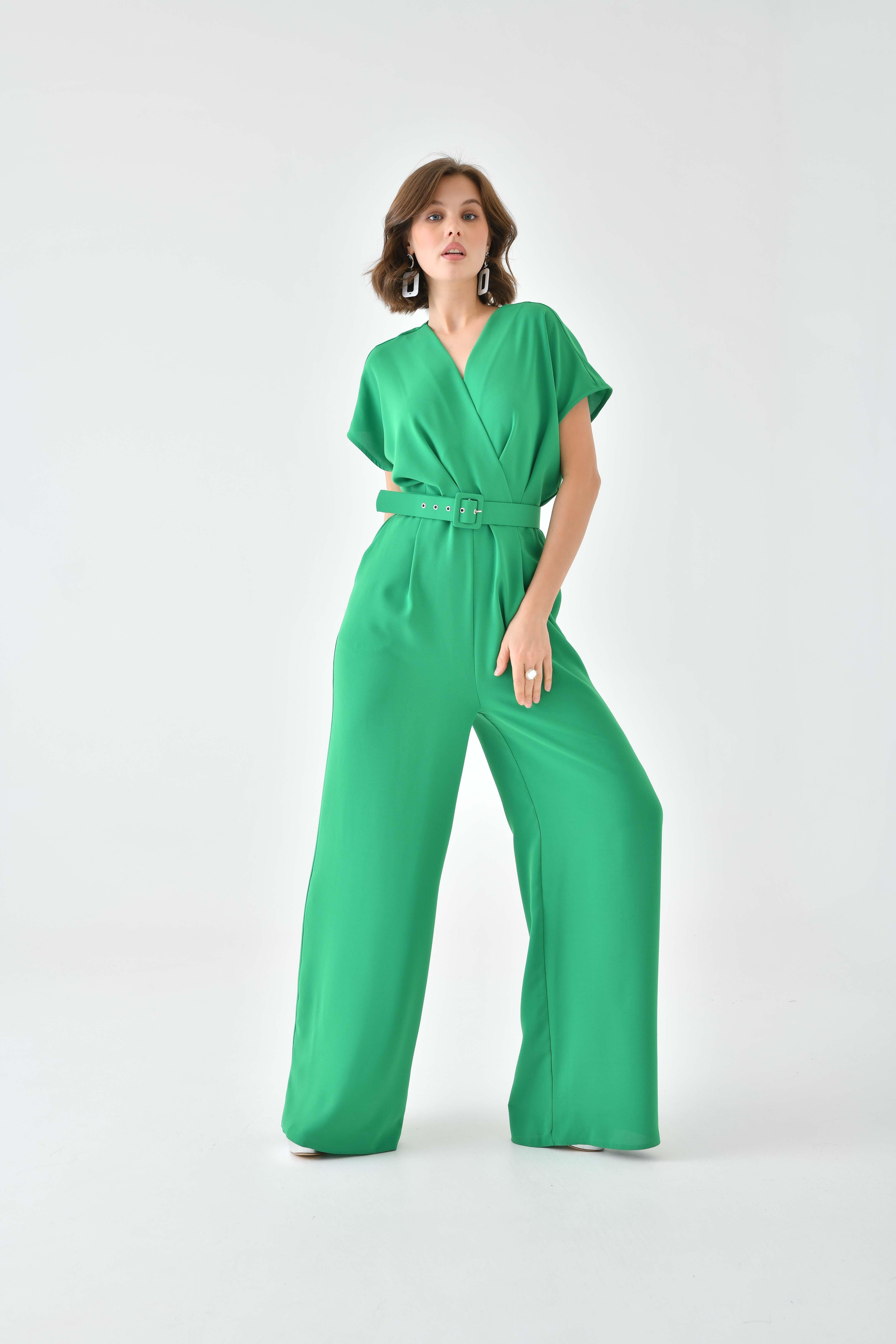 FTZ Women Kadın Kemerli Tulum  Benetton 30724