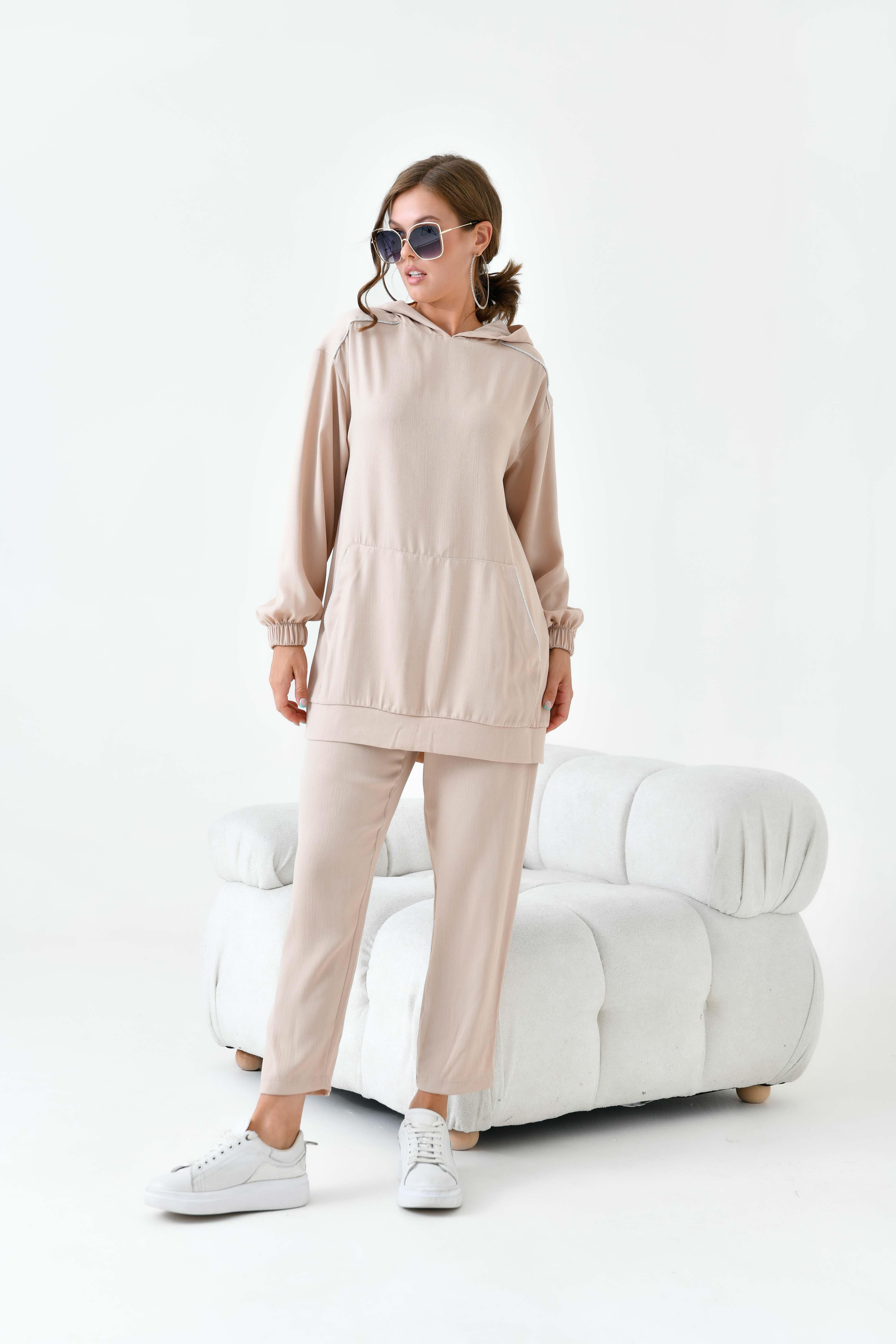 FTZ Women Kadın Modal Takım  Beige 30878