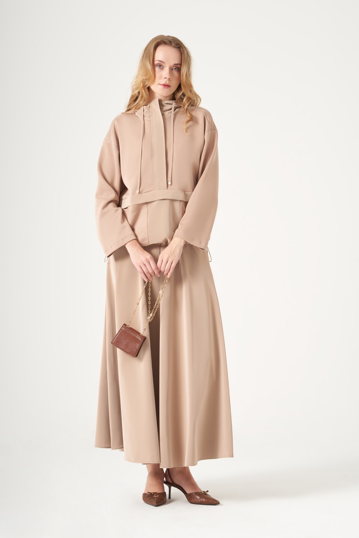 FTZ Women Kadın Nova Peç Etekli Takım  Camel 31532