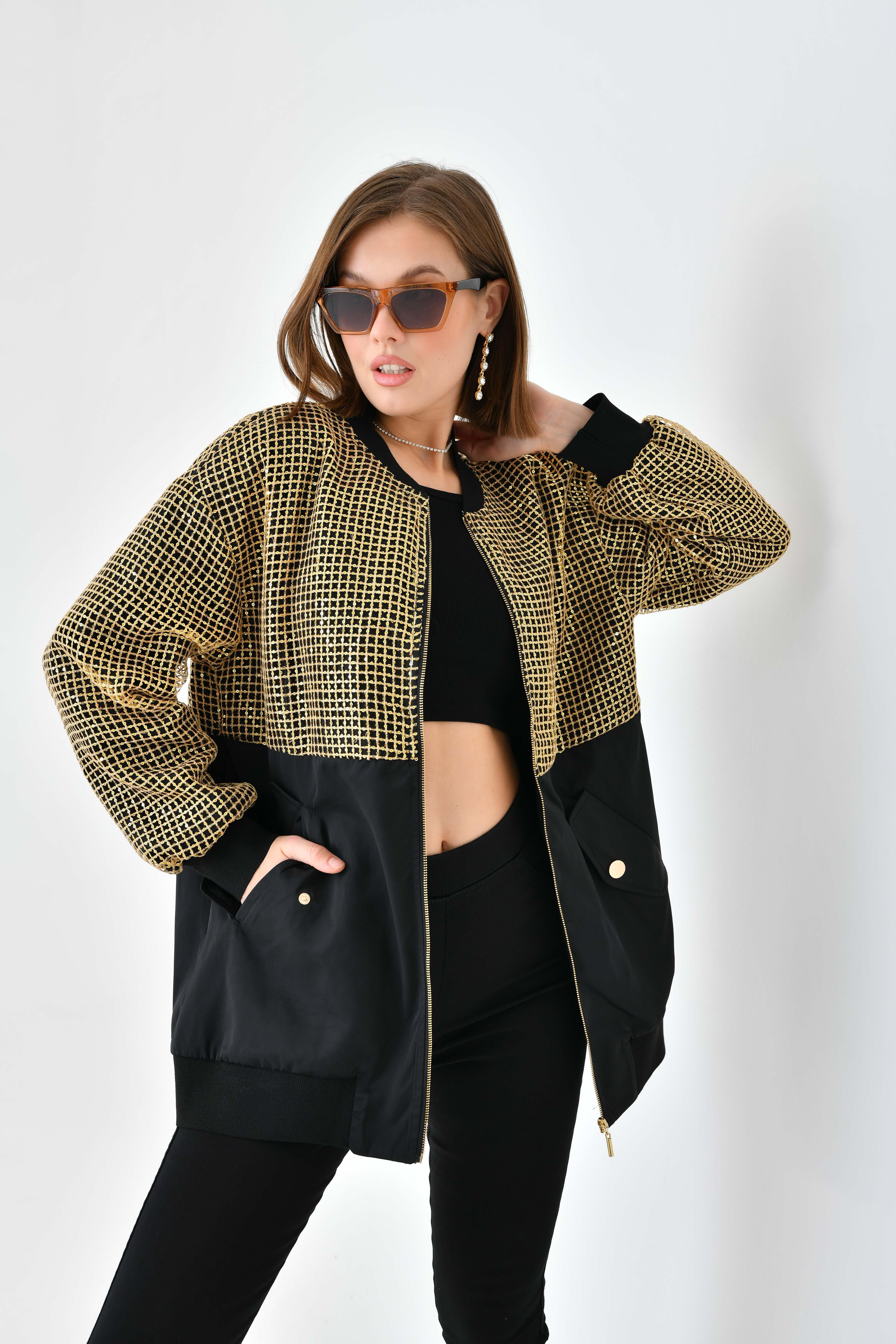 FTZ Women Kadın Ribanalı Paraşüt Kap  Siyah 30708