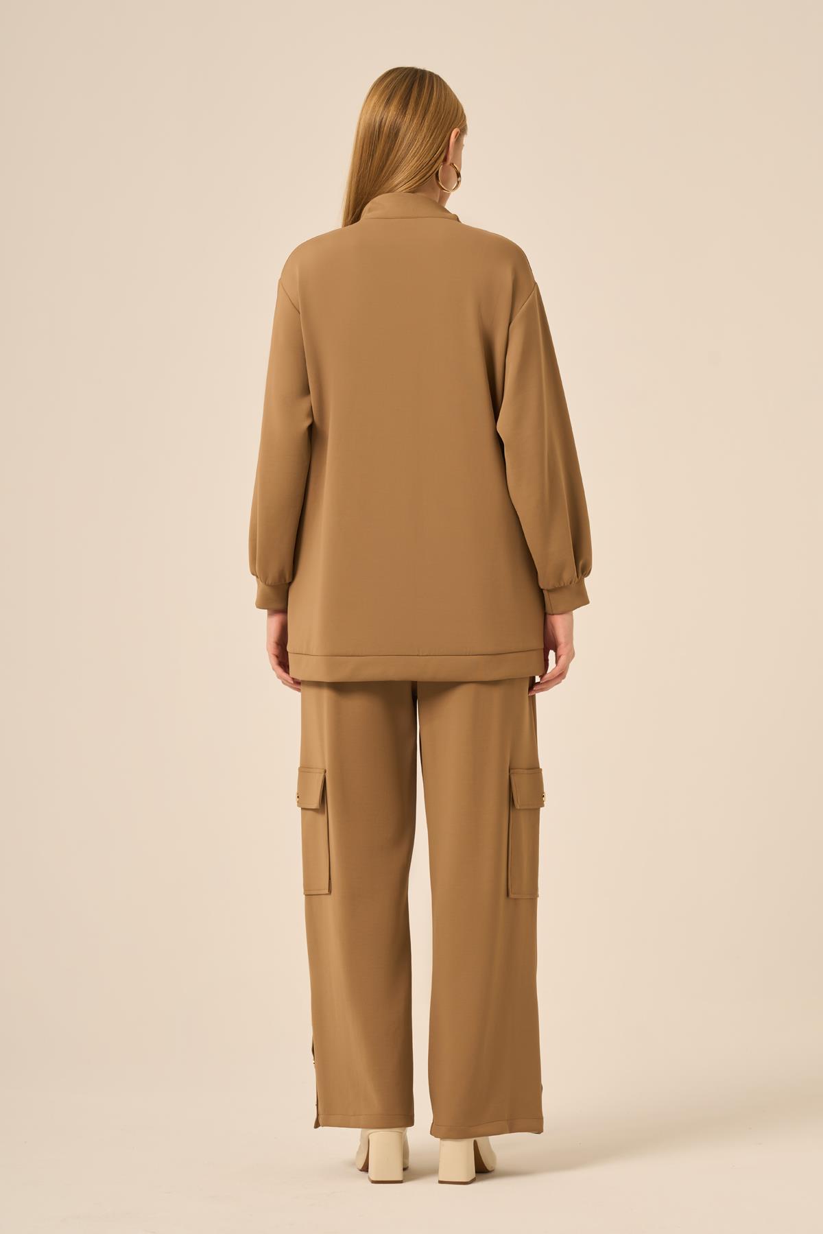 FTZ Women Kadın Royal Pantolonlu Takım  Camel 31272