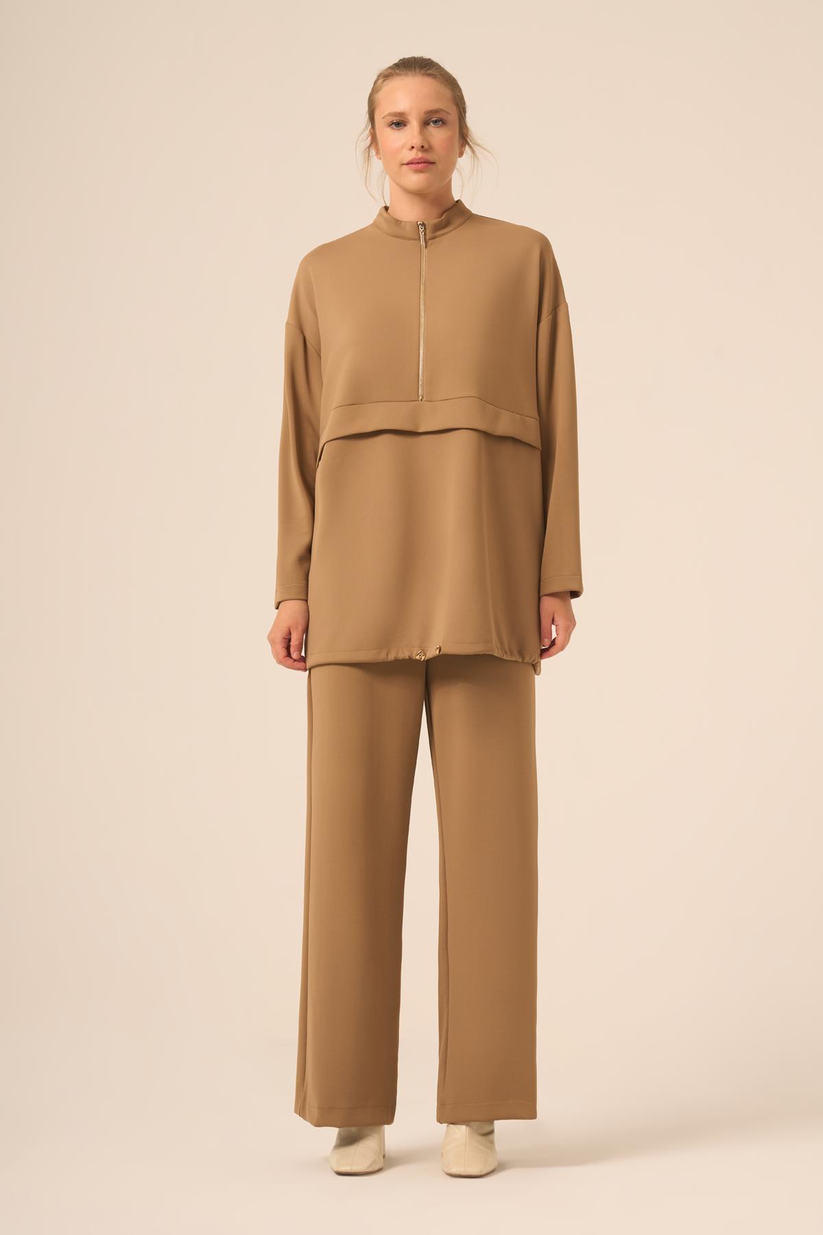 FTZ Women Kadın Royal Pantolonlu Takım  Camel 31271