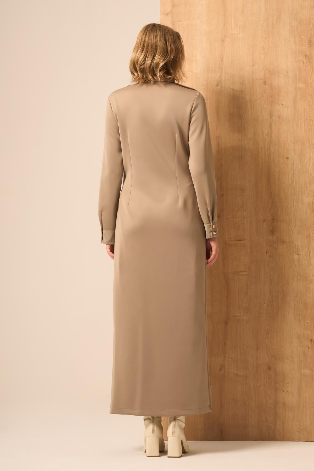 FTZ Women Kadın Safir Elbise  Beige 31261
