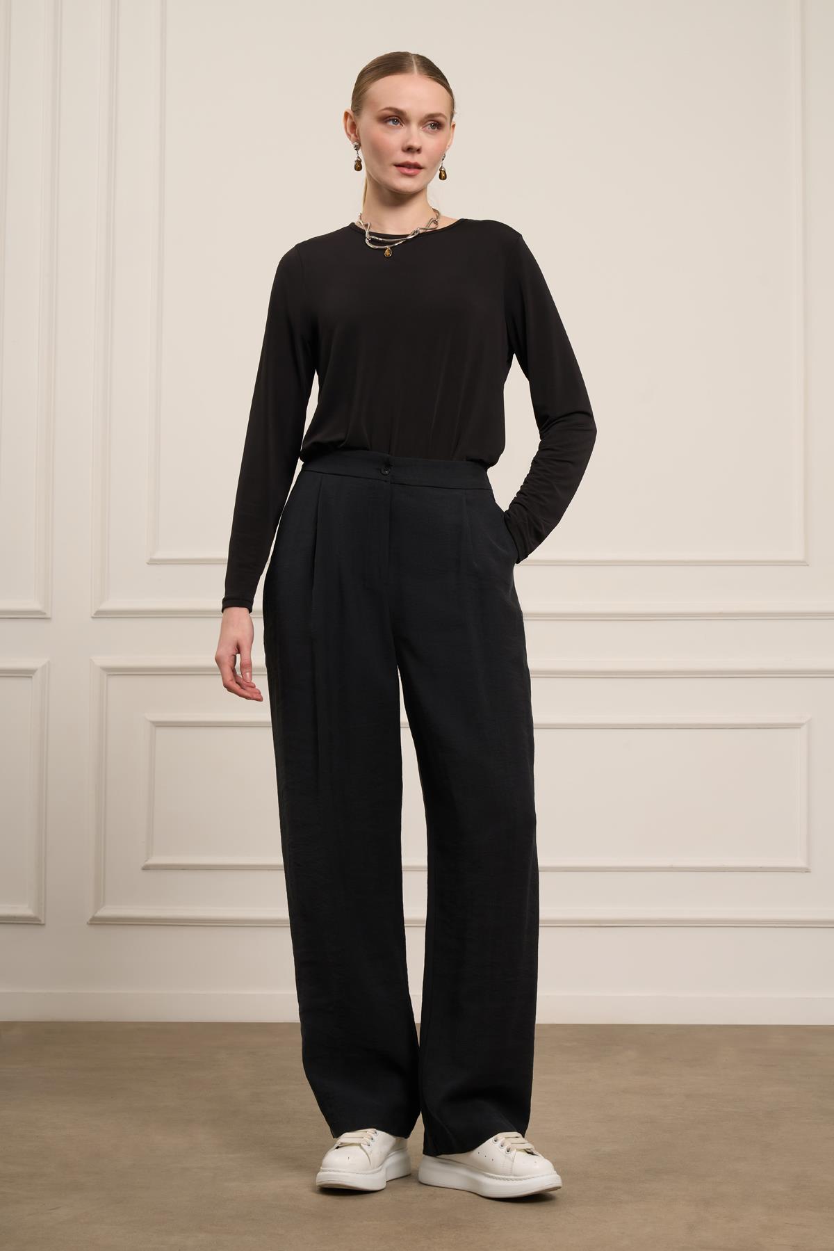 FTZ Women Kadın Tansel Pantolon  Siyah 31080