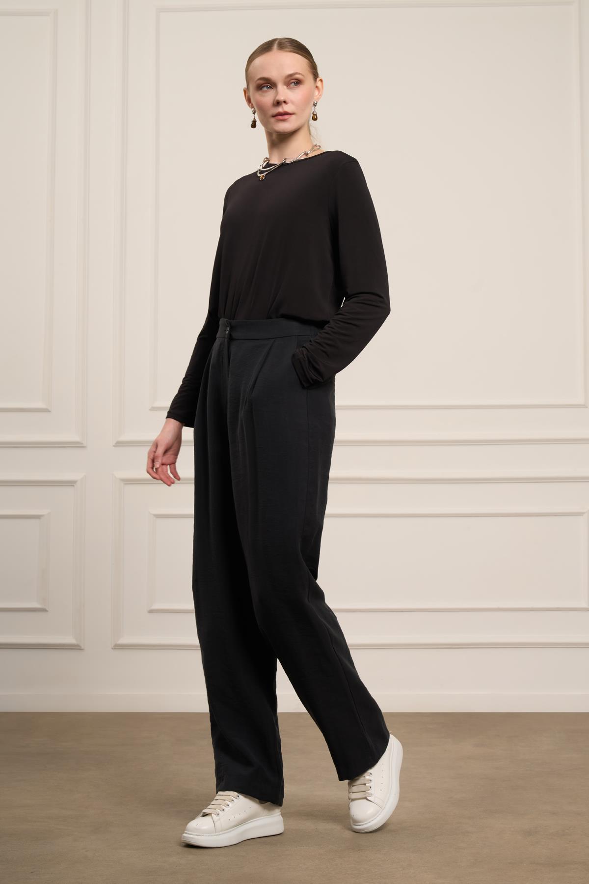 FTZ Women Kadın Tansel Pantolon  Siyah 31080