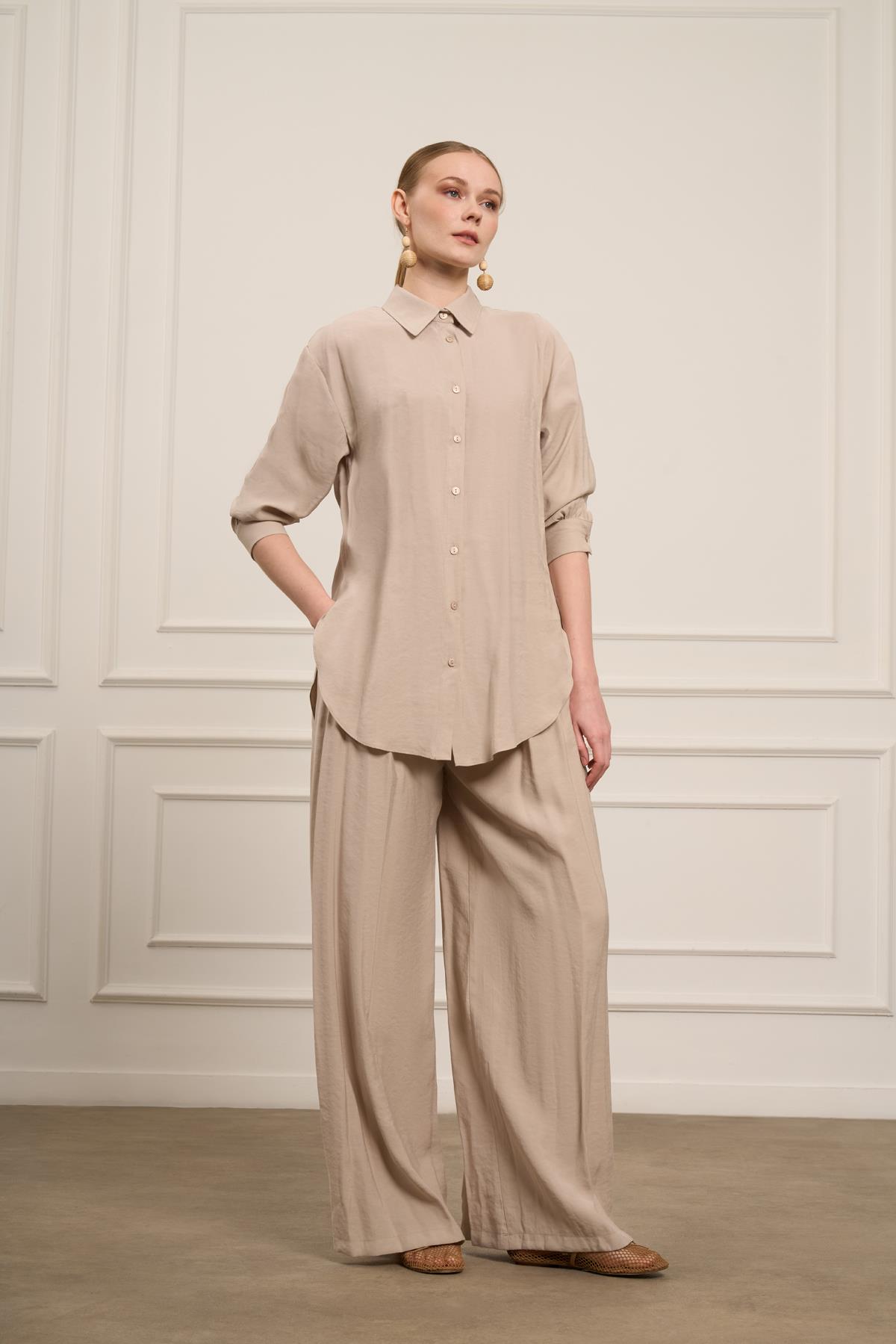 FTZ Women Kadın Tansel Takım  Beige 31079