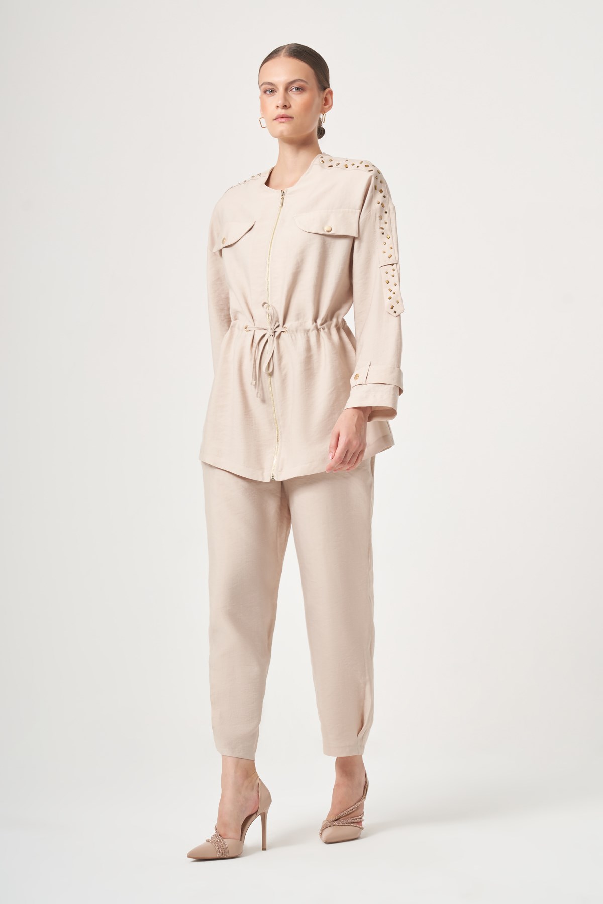 FTZ Women Kadın Tulipa Takım  Beige 31428