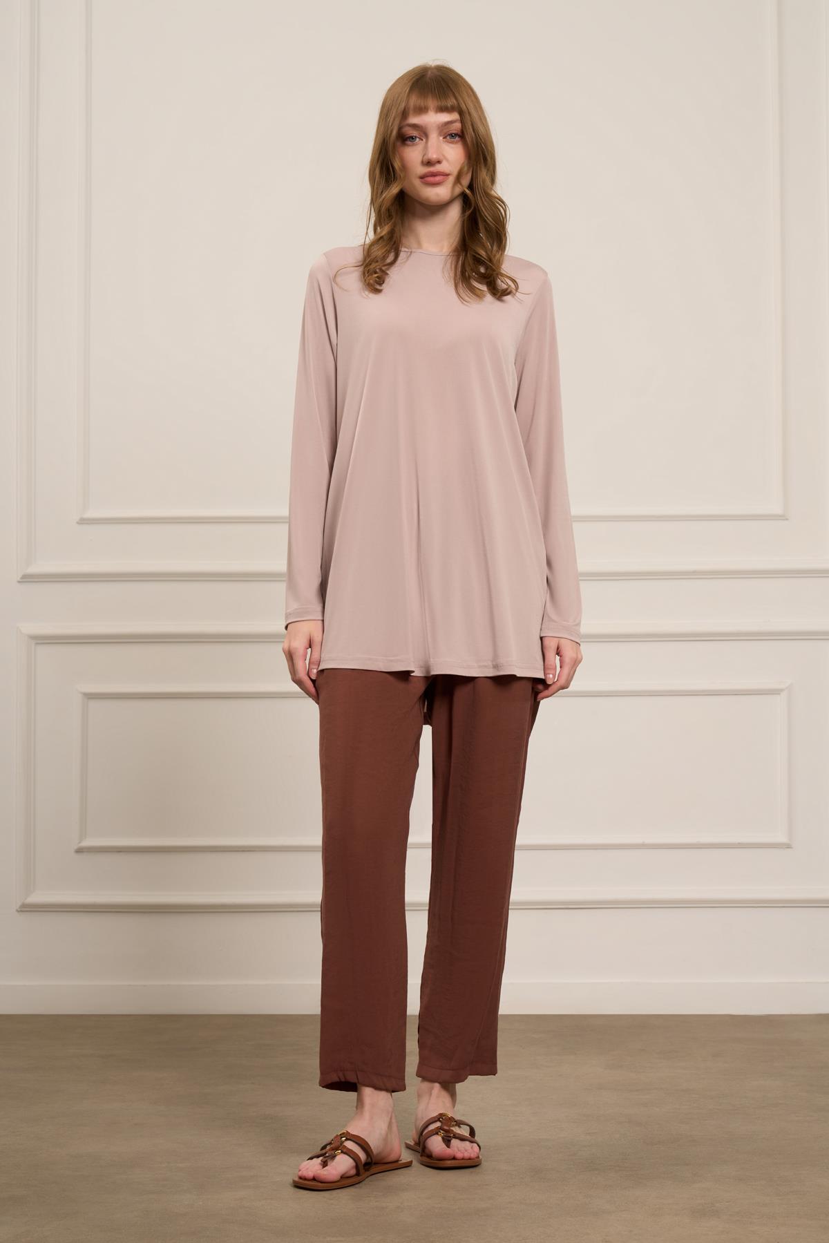 FTZ Women Kadın Uzun Kollu İçlik  Beige 31086