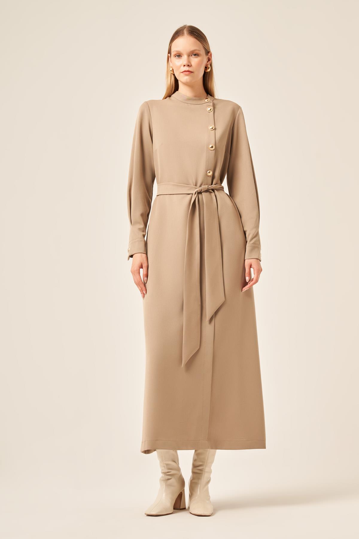 FTZ Women KADIN ZEUS ELBİSE  Beige 31206